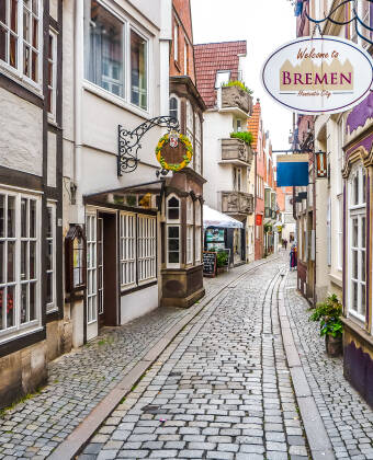 En gåtur gennem Schnoorviertel-kvarteret er en af klassikerne under et ophold i Bremen.
