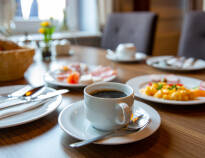 Enjoy a rich breakfast buffet, afternoon coffee and cake, and a welcome bottle of sparkling wine on arrival.
