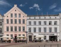 Townhouse Wismar ligger direkt vid Wismars berömda torg.