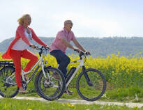 In the region you will find numerous hiking and cycling trails for exploring nature.