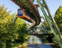 The famous Wuppertal suspension railway is only a few minutes away.