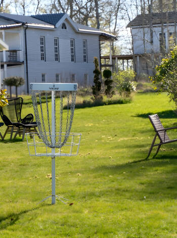 From disc golf to billiards, there's plenty to enjoy without leaving the estate.