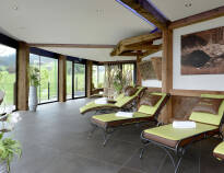 Hotellets wellnessafdeling byder bl.a. på sauna, dampbad og relax-område med tebar.