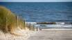 Det tar bara några minuter att promenera till sandstranden från Seetelhotel Nautic Usedom.