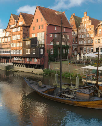 Den gamle hansestad Lüneburg har en charmerende atmosfære fyldt med hyggelige beværtninger.