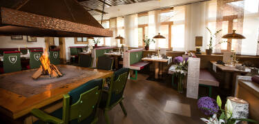 Steirerstüberl er innredet i en typisk østerriksk stil.