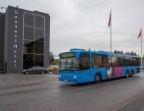 Connect Hotel Arlanda tilbyr gratis transport til og fra flyplassen 24 timer i døgnet.