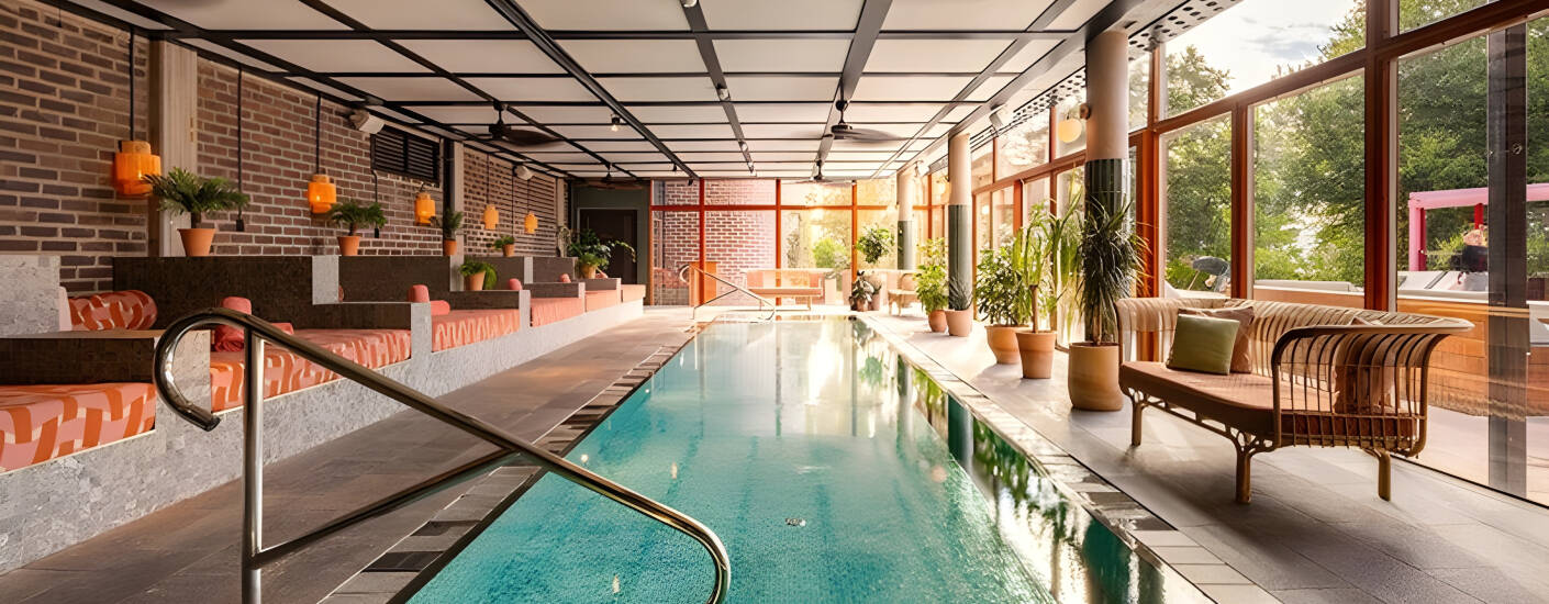 Sie suchen den perfekten Poolclub? Das Ellery Beach House bietet Innenpools, Saunen und entspannte Lounge-Bereiche für entspannte Spa-Momente.