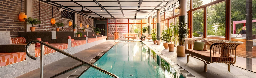 Letar du efter den perfekta poolklubben? På Ellery Beach House finns inomhuspooler, bastur och sköna loungeytor för avkopplande spastunder.