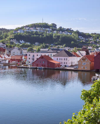 You're only a short walk away from central Flekkefjord