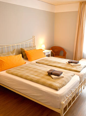 At the hotel you will stay in cosy rooms with lots of charm