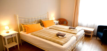 At the hotel you will stay in cosy rooms with lots of charm