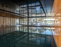 Extensive spa with diverse pools and saunas.