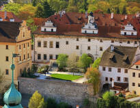 Hotel Růže tilbyder et unikt ophold i en bygning fra det 16. århundrede.