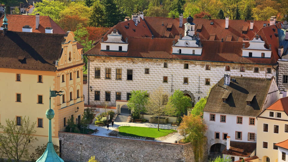 Hotel Růže tilbyder et unikt ophold i en bygning fra det 16. århundrede.