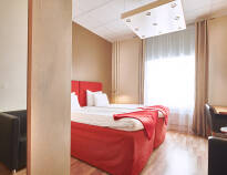 Sleep well in the hotel's cozy and comfortably furnished rooms.