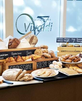 It's hard to ask for more from the large and varied breakfast buffet