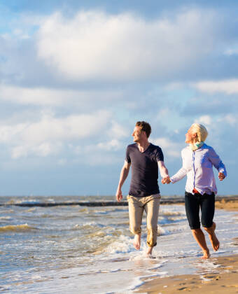 The location of the hotel is perfect for a trip to the East Frisian Islands.