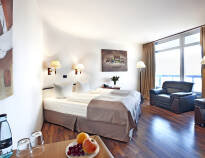 The bright rooms, all with balconies, provide a comfortable setting and a good base for your stay.