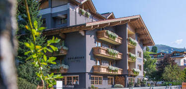 Hotel Edelweiss Gerlos ligger i Zillertal i de österrikiska Alperna.