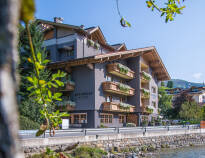 Hotel Edelweiss Gerlos befinder sig i et smukt område direkte ved floden Gerlos.