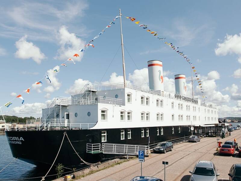 At bo på et historisk flydende hotel er en mindeværdig måde at opleve Göteborg på.