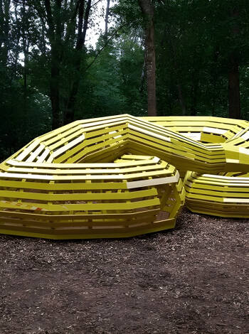 Upplev de imponerande konstinstallationerna Deep Forest Art.