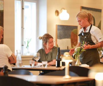 På Haraldskær är god mat inte ett tillägg – det är en självklar del av upplevelsen, från frukost till middag.