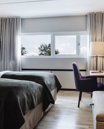 De lyse værelser er renoveret for nylig, og tilbyder god komfort og flere faciliteter.