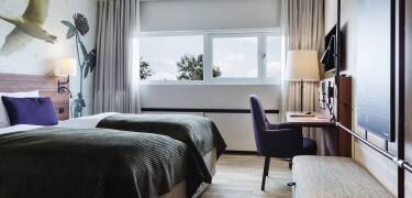De lyse værelser er renoveret for nylig, og tilbyder god komfort og flere faciliteter.