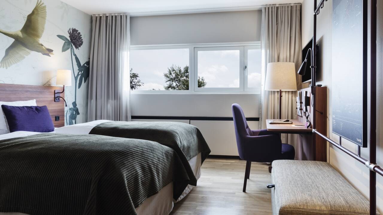 De lyse værelser er renoveret for nylig, og tilbyder god komfort og flere faciliteter.