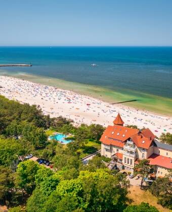 The hotel is a short walk from the stunning Baltic coast and sandy beaches.