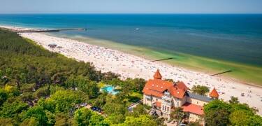 The hotel is a short walk from the stunning Baltic coast and sandy beaches.