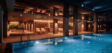 Relax in the spa with pools, sauna, jacuzzi, and rejuvenating treatments.