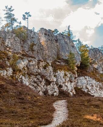 The area is great for walking and cycling, with forests, countryside and the impressive white quartz rocks of Großer Pfahl to explore.