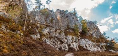 The area is great for walking and cycling, with forests, countryside and the impressive white quartz rocks of Großer Pfahl to explore.