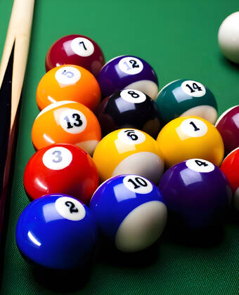 You can challenge each other in the hotel's billiards room.