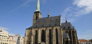 One of Plzen's many sights is St Bartholomew's Cathedral, which only became a proper cathedral in 1993.