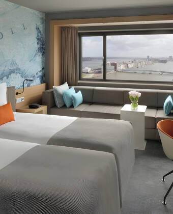 Modern soundproofed rooms with complimentary Wi Fi for a comfortable city stay.