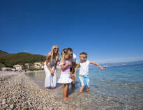 Moscenicka Draga byr på en 500m lang steinstrand, som blant lokale er kjent for å være en fantastisk strand.