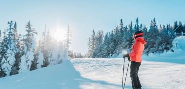 Om vinteren kan du gå på langrenn eller alpint i Brumunddal Alpin.