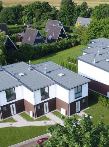 The Baltic Village consists of newly built, modern vacation homes.