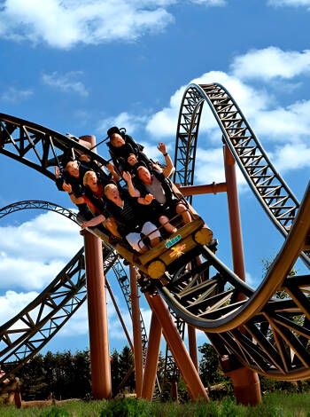 Wild adventures await in Denmark's wettest theme park, Fårup Sommerland, just 6 km from the hotel