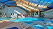 Hotellets Aqua Center venter på gjestene med bassenger, boblebad og Kneipp-sti.