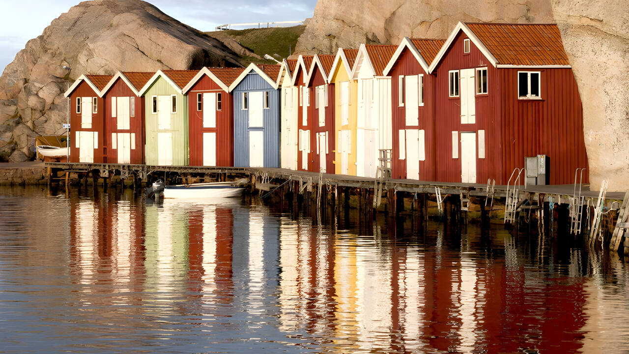 Ta en spasertur langs den berømte Smögenbryggan i den gamle fiskehavna. Det er en vakker sommeropplevelse.