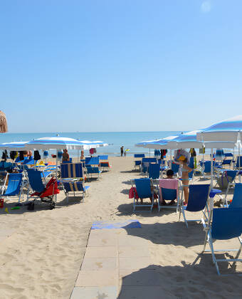 Enjoy the free beach services on the hotel's own sandy beach.