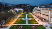 Eine der Hauptattraktionen der Stadt ist der wunderschöne, 10.000 m2 große Kurpark.