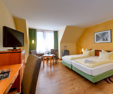 Im Hotel Dreiländereck erwarten Sie komfortable, gut ausgestattete Zimmer.