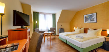 Im Hotel Dreiländereck erwarten Sie komfortable, gut ausgestattete Zimmer.