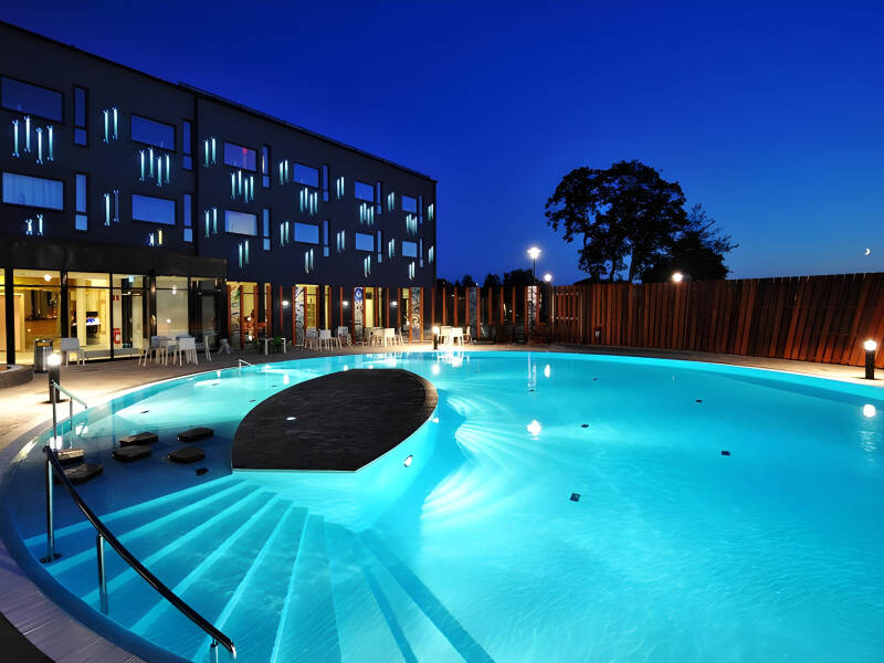 Experience a one-of-a-kind design spa hotel with an outdoor pool and swim-up bar.